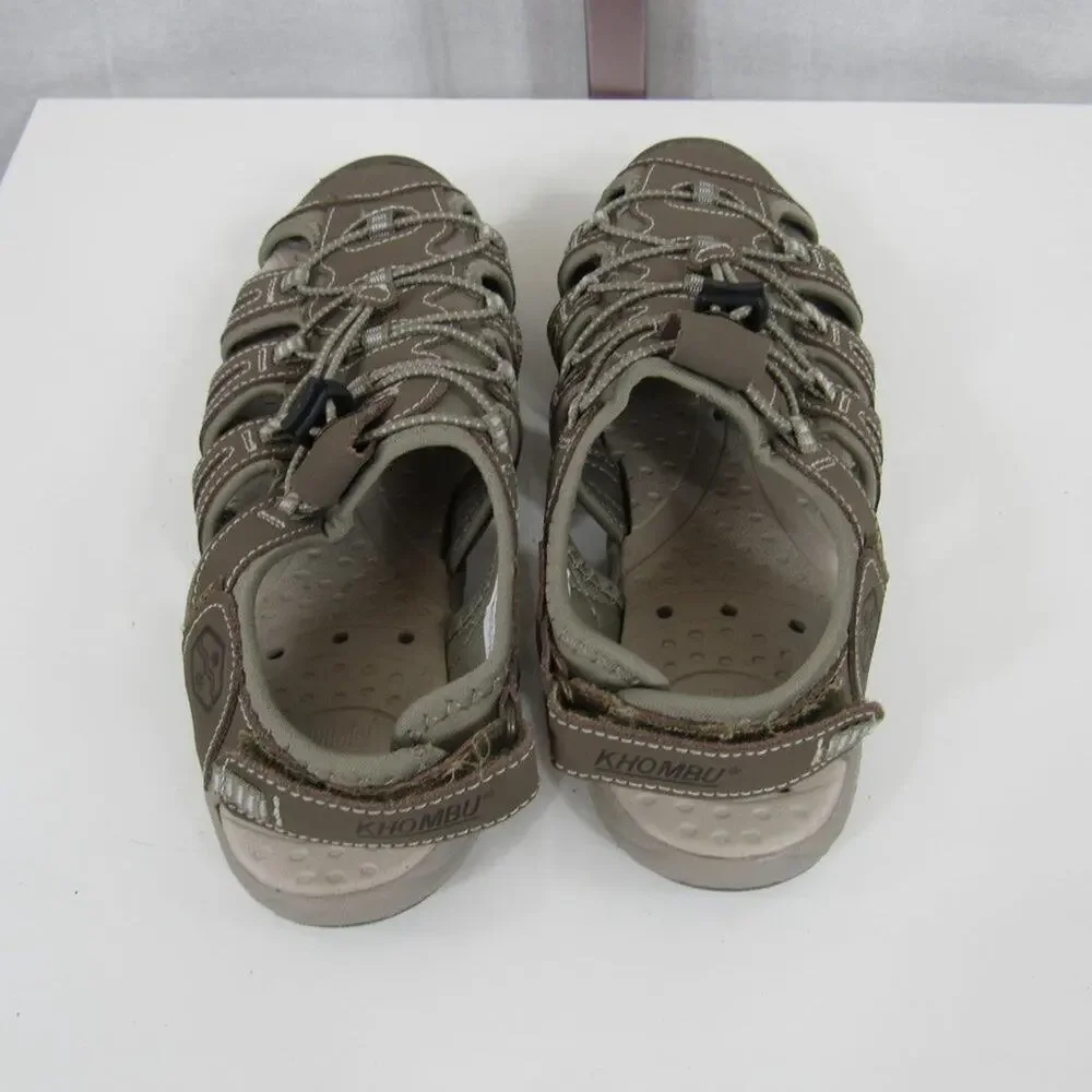 Khombu Crystal River Sandals Brown Olive Fisherman Sport NWOT Hiking Size 7